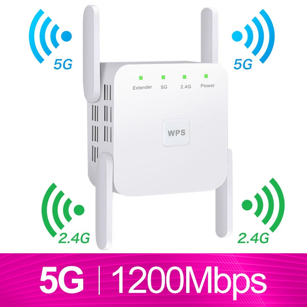 INSTANTLY BOOST WIFI RANGE and SPEED IN YOUR HOME OR OFFICE! <br><br>Incredible range with dual band WiFi up to 1200 Mbps.